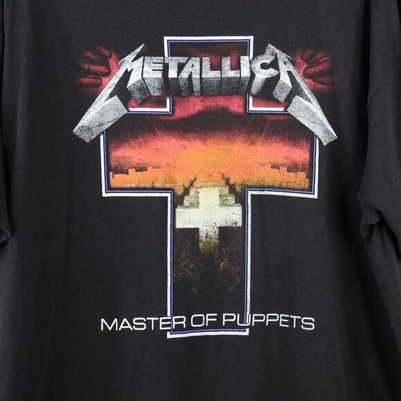 Metallica T‎ Shirt Men's Size 2XL Black Master Of Puppets Short Sleeve Crew Neck - Picture 3 of 5